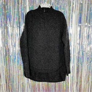 Theyskens’ Theory Grey Knit Oversize Sweater Dress